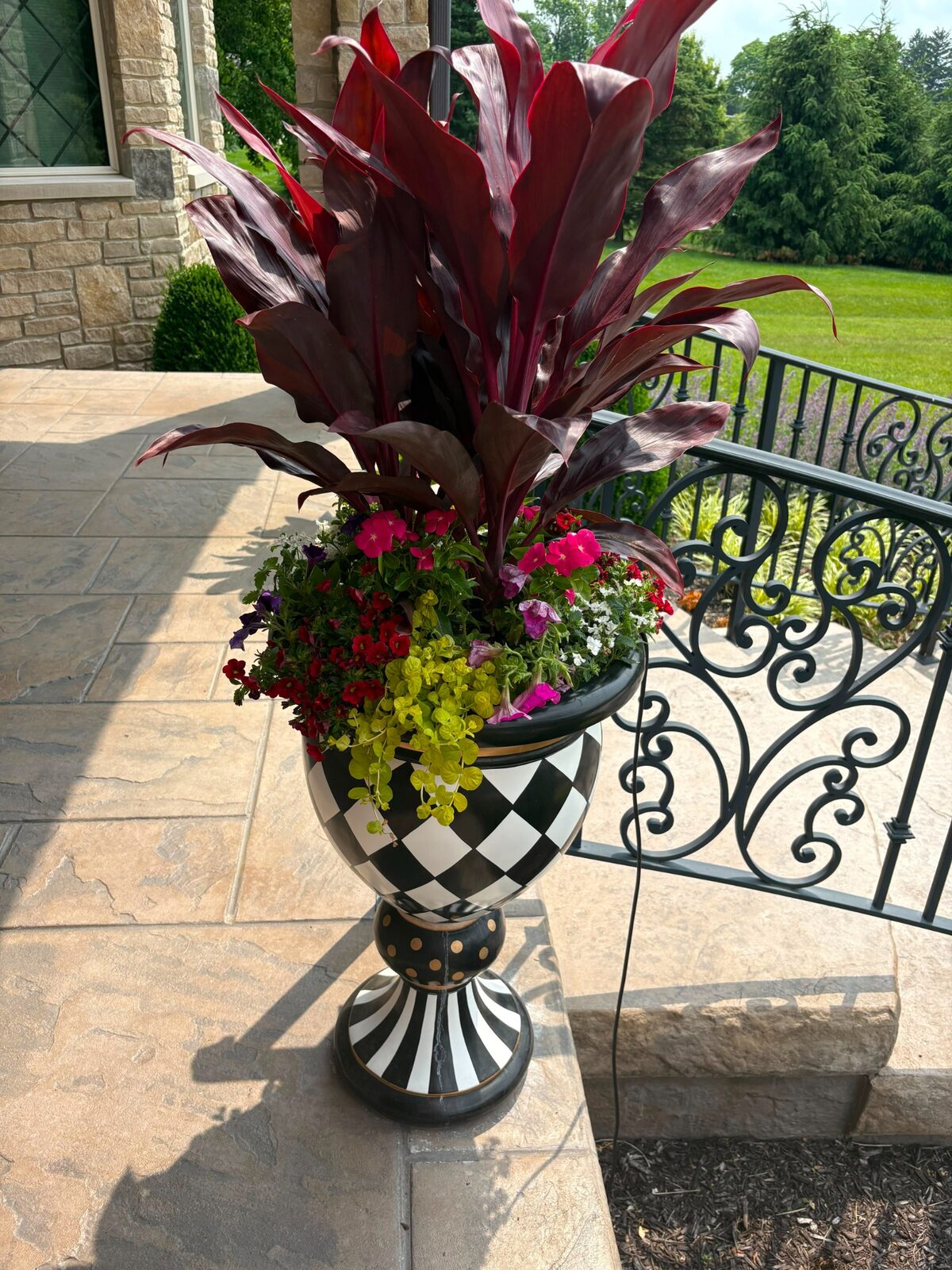 Luxury porch planter — M&J Landscaping