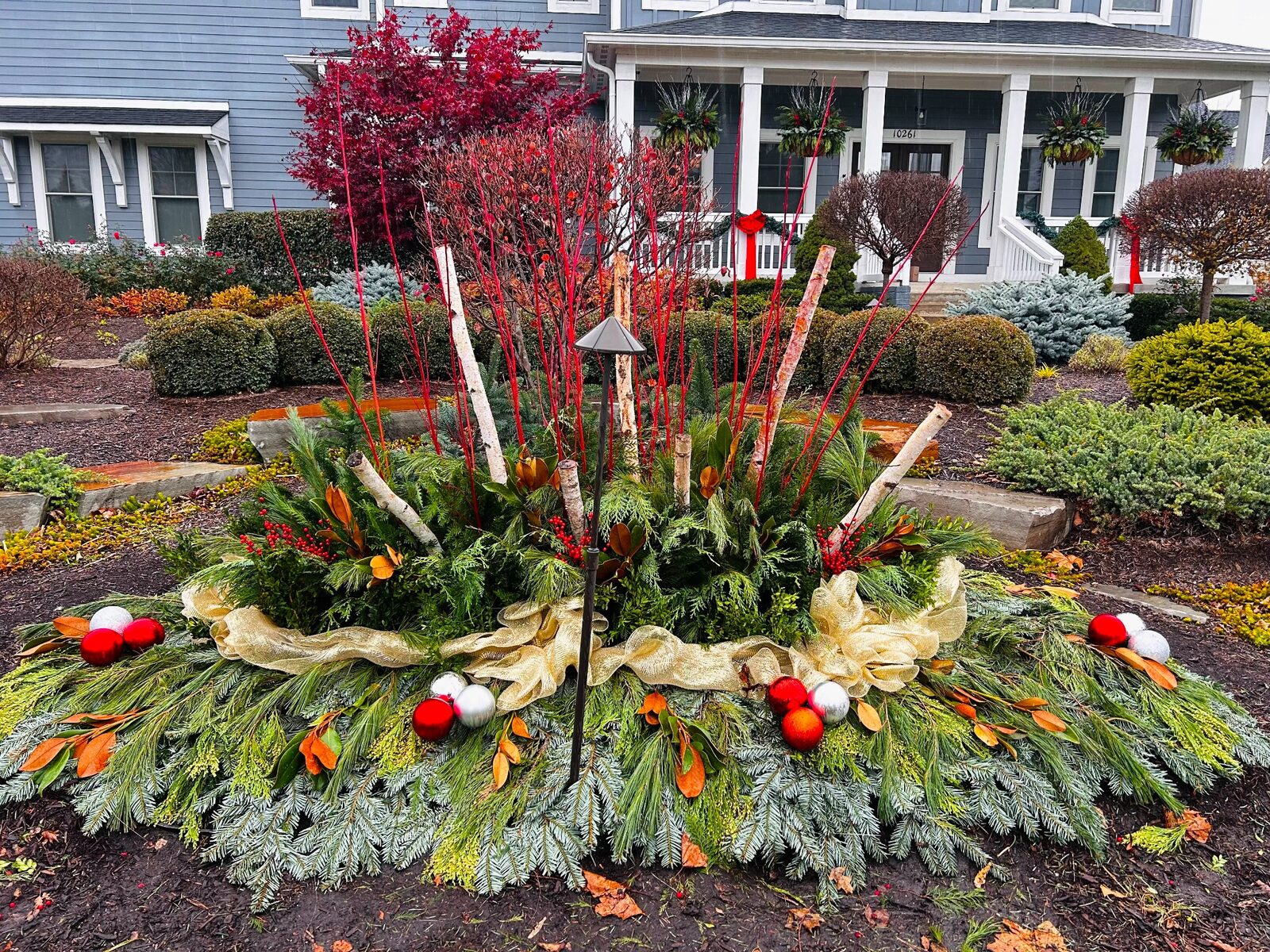 Winter landscape feature — M&J Landscaping