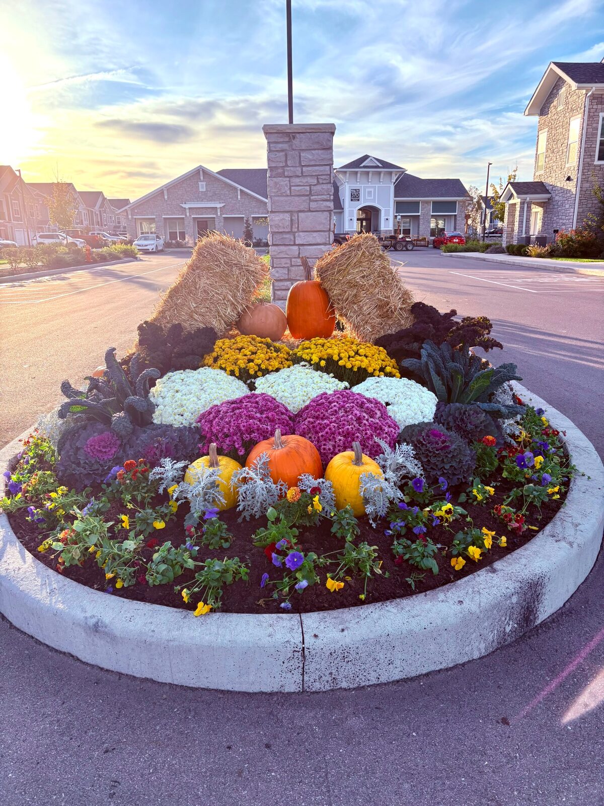 Seasonal community display — M&J Landscaping