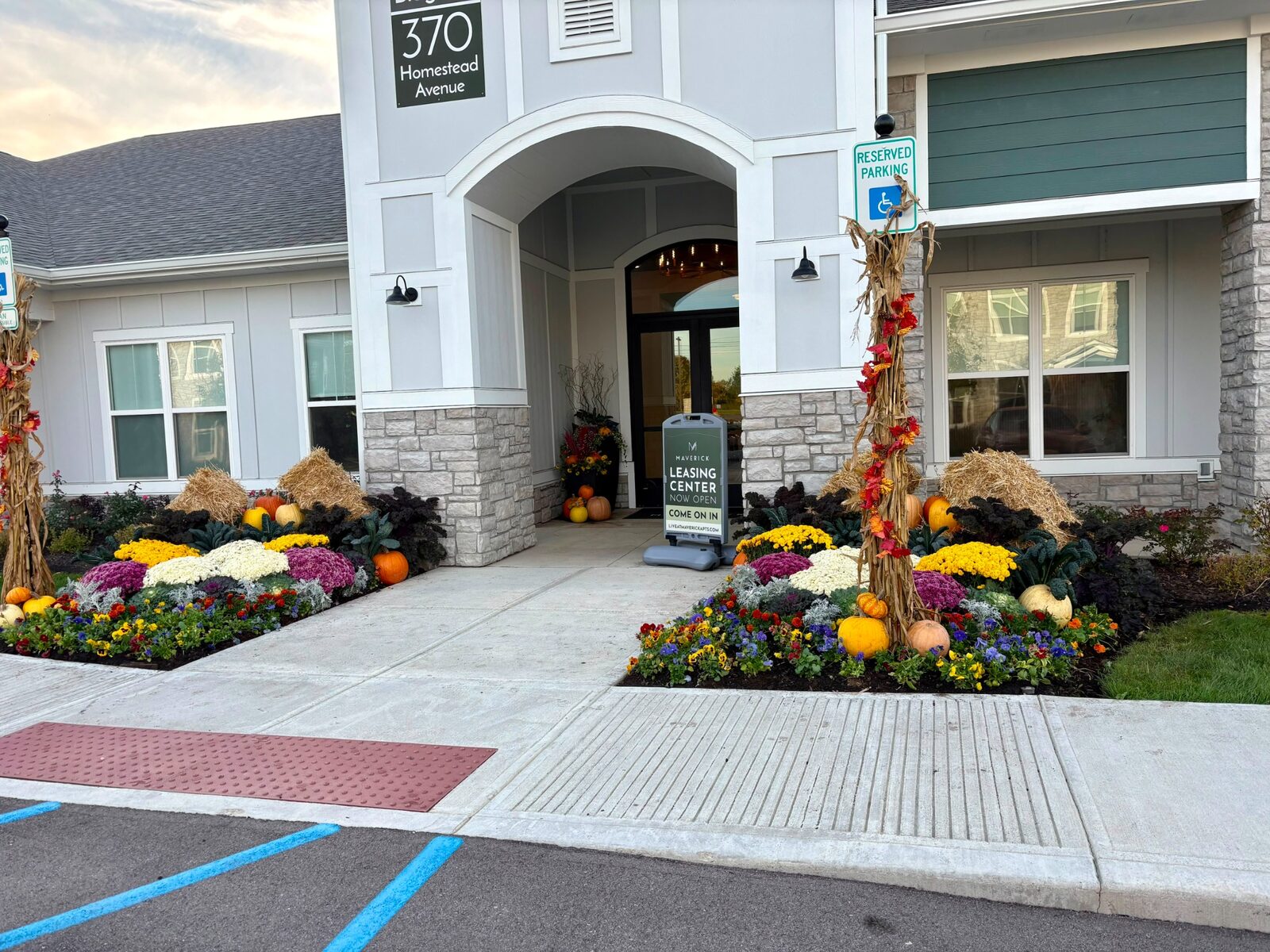 Commercial fall installation — M&J Landscaping